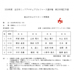 Midアマ組み合わせ